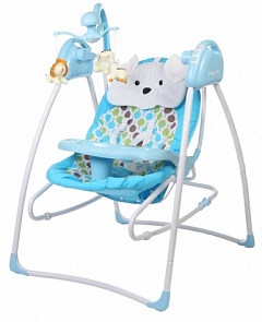 Электрокачели Baby Care Butterfly 2 в 1 зеленые, с адаптером, Green (Baby Care, SW110 2-IN-1_Green)